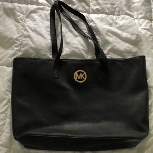 Michael Kors all black tote